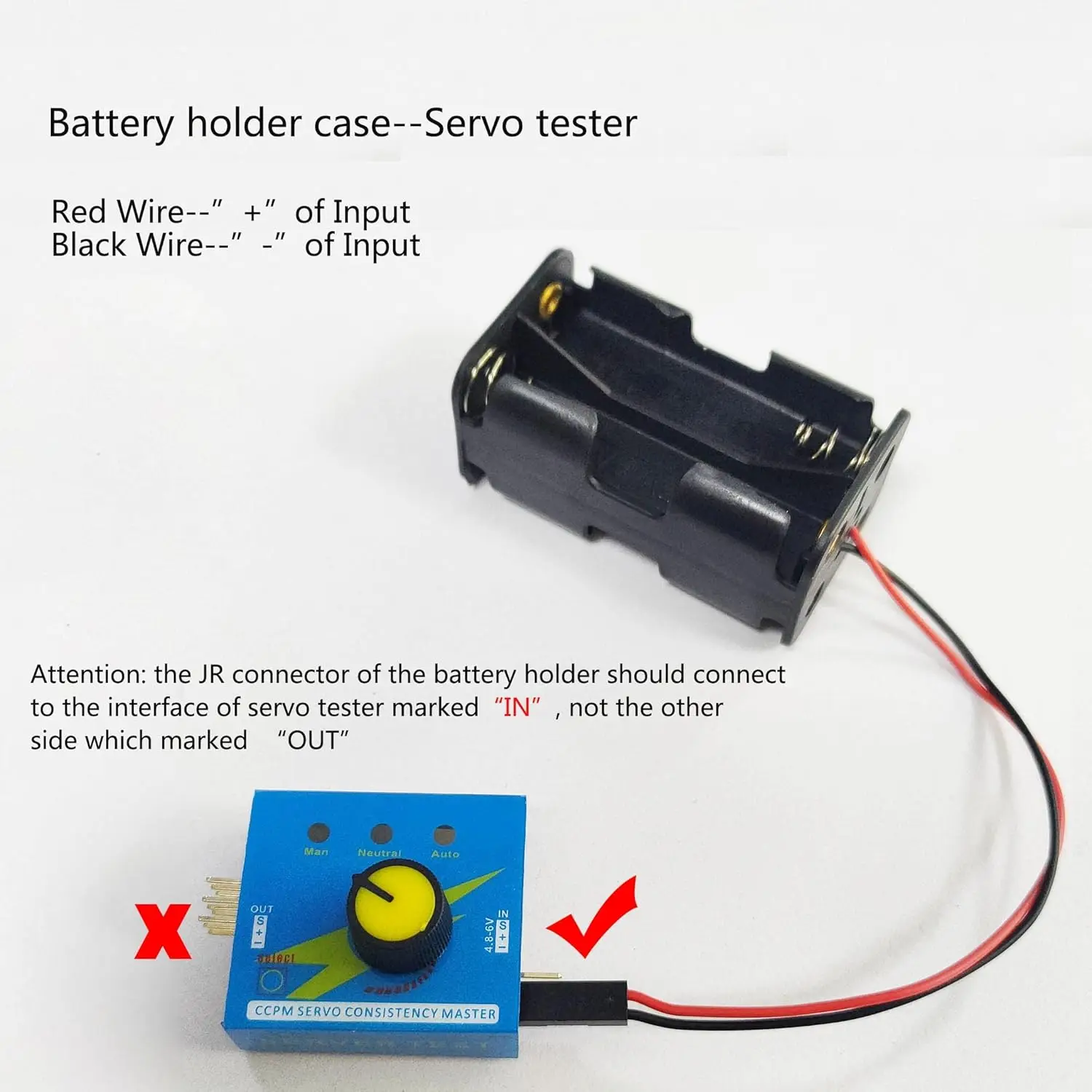 Servo Tester 3CH Digital ESC S - Battery Case Storage recension och pris
