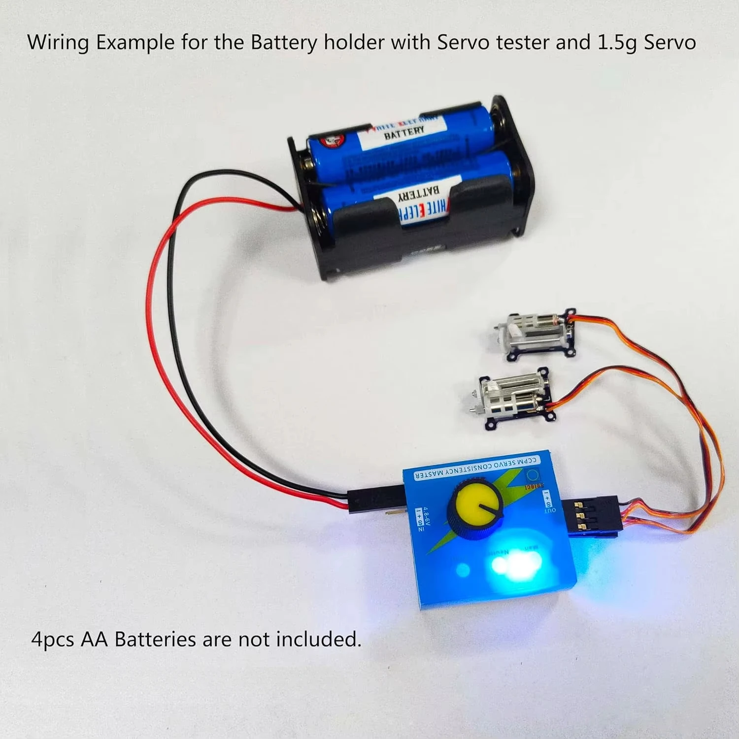 Servo Tester 3CH Digital ESC S - Battery Case Storage recension och pris