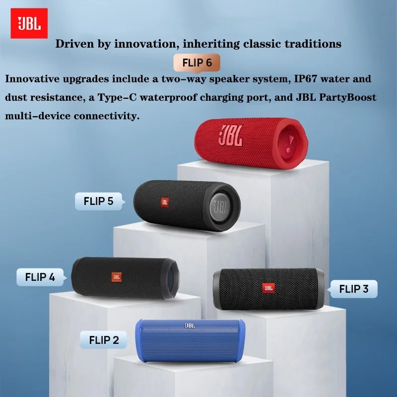 JBL Flip 6 Portable Wireless B - Jbl Speaker Flip 6 recension och pris