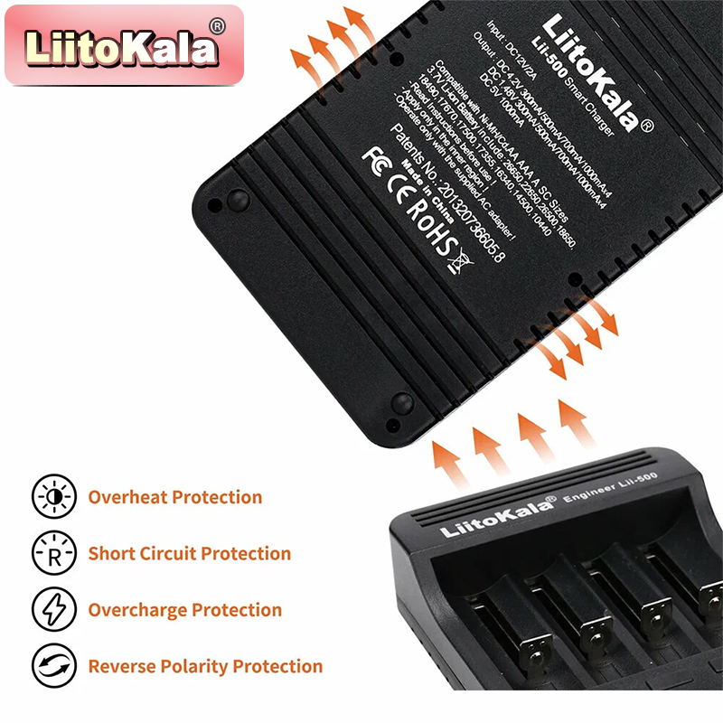 LiitoKala Lii-500 Battery Char - Vape Battery 18650 recension och pris
