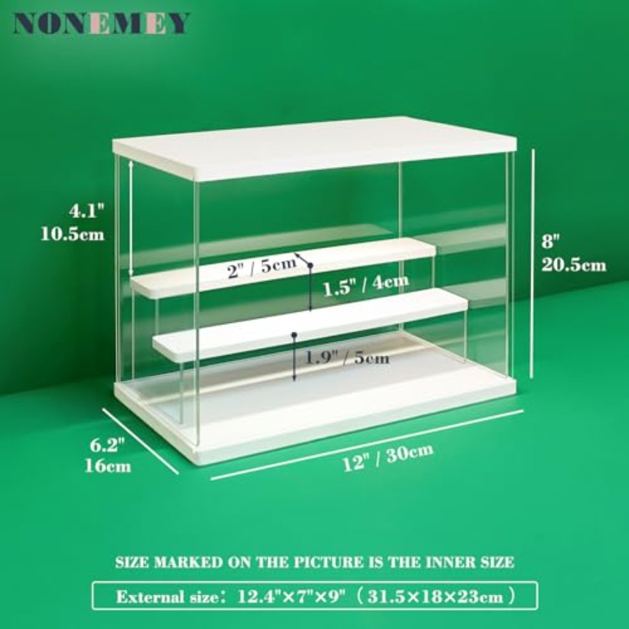 Clear Acrylic Display Case Sta - Battery Case Storage recension och pris
